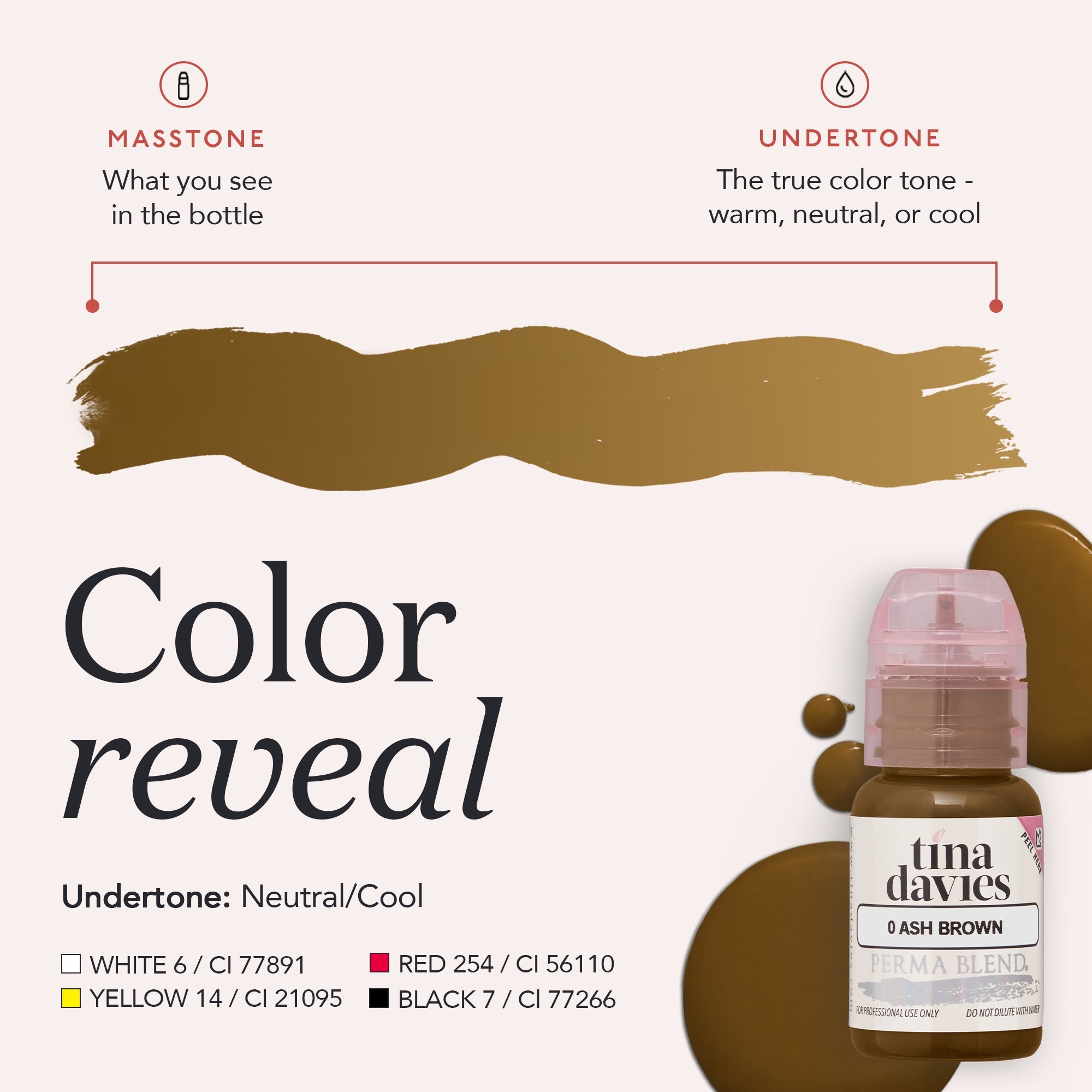 Brow Pigments Ash Brown colour reveal