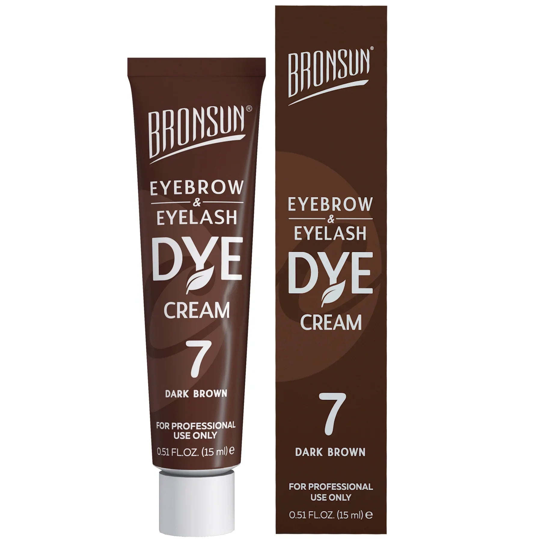 Bronsun Brow and Lash Cream Dye - Dark Brown