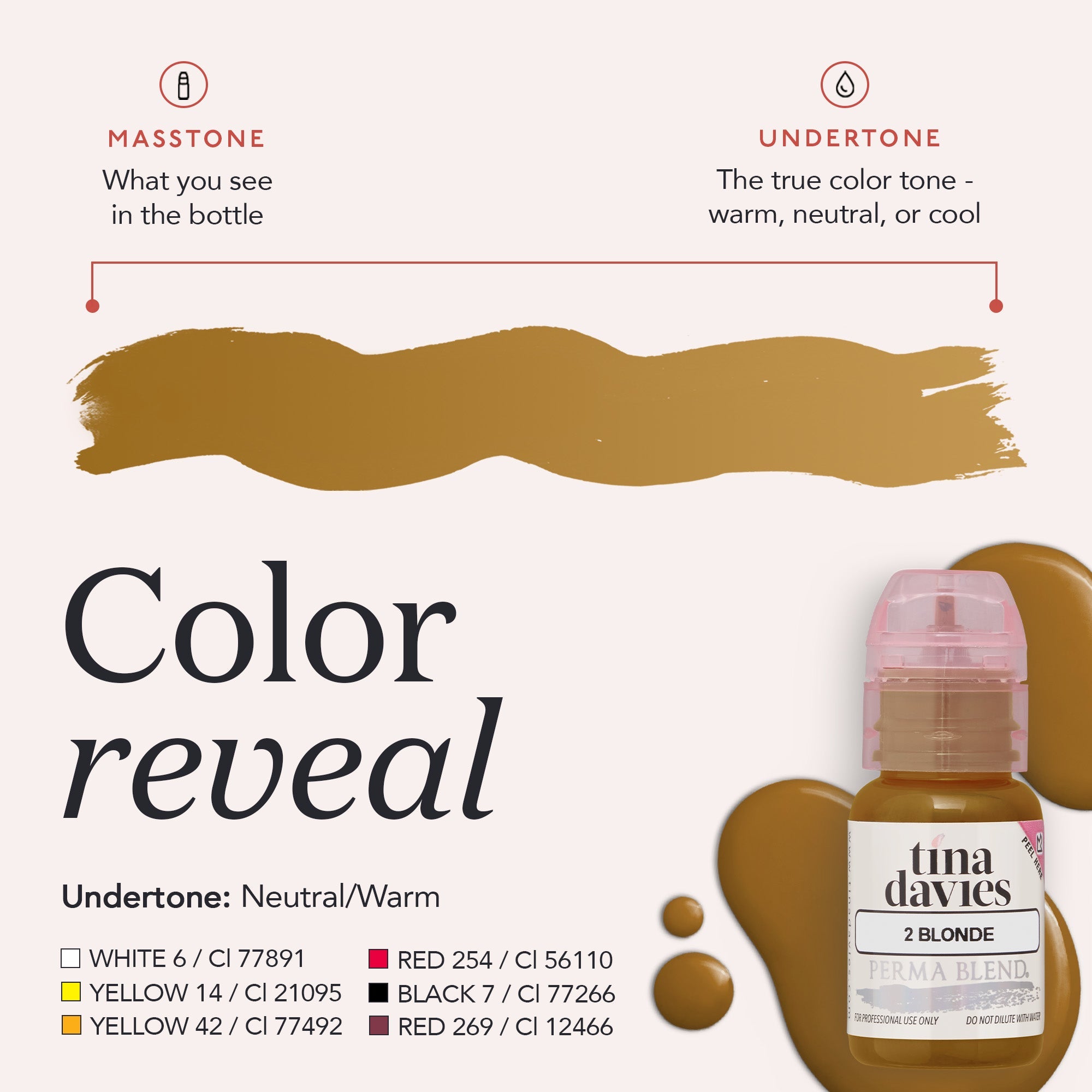 Brow Pigments Blonde colour reveal