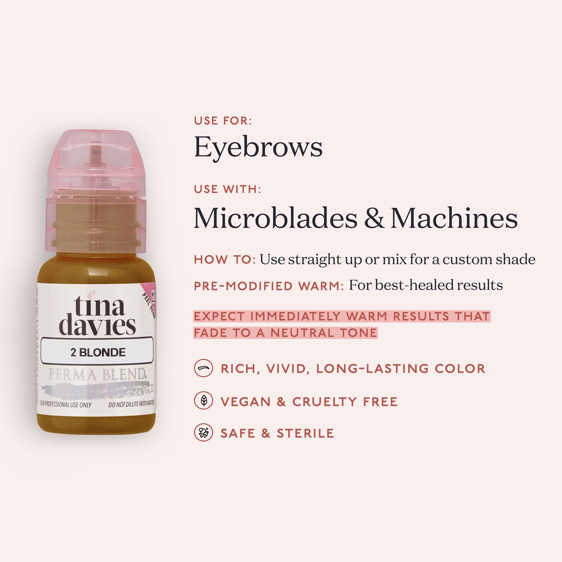 Brow Pigments Blonde usage tips and product features