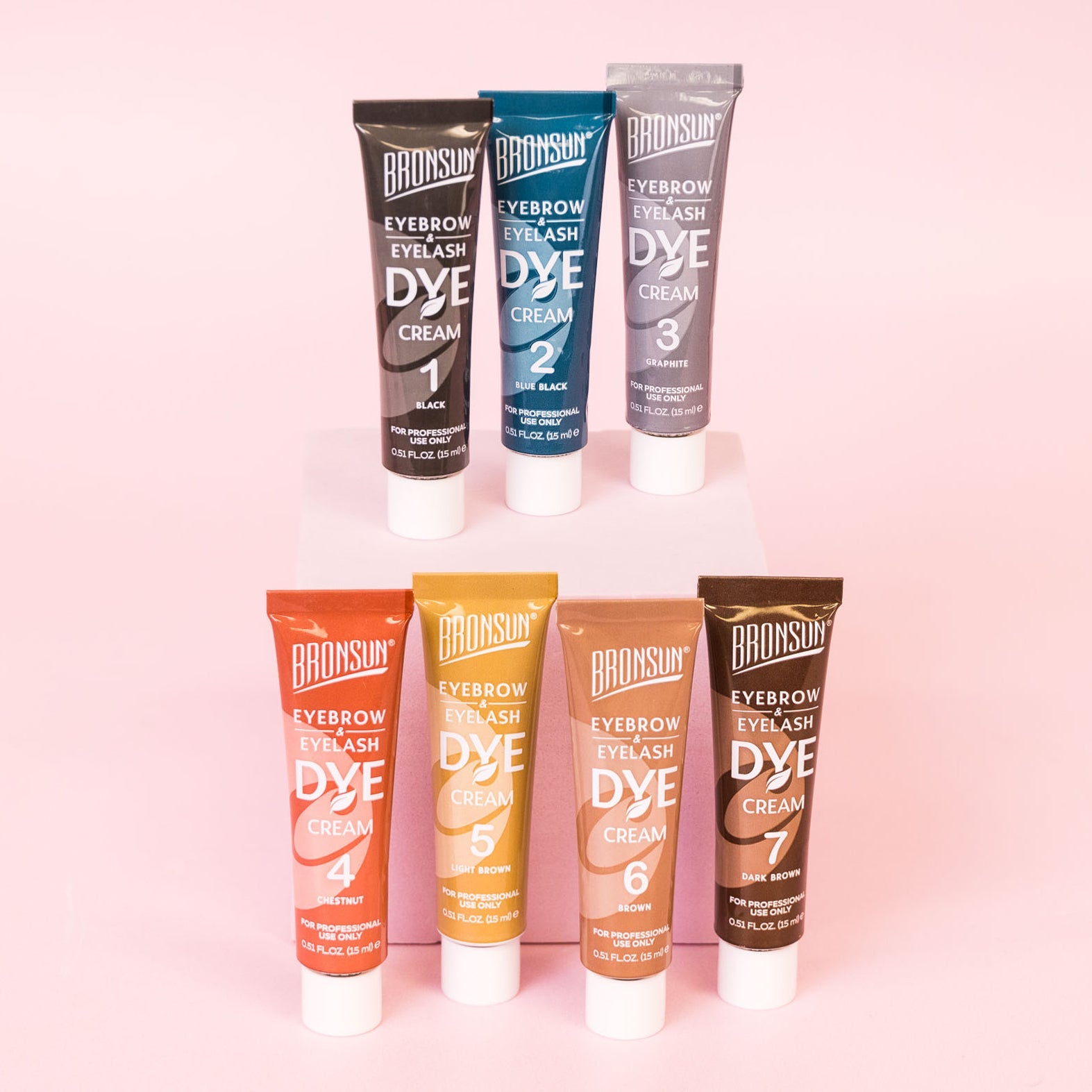 Bronsun Brow and Lash Cream Dye products display