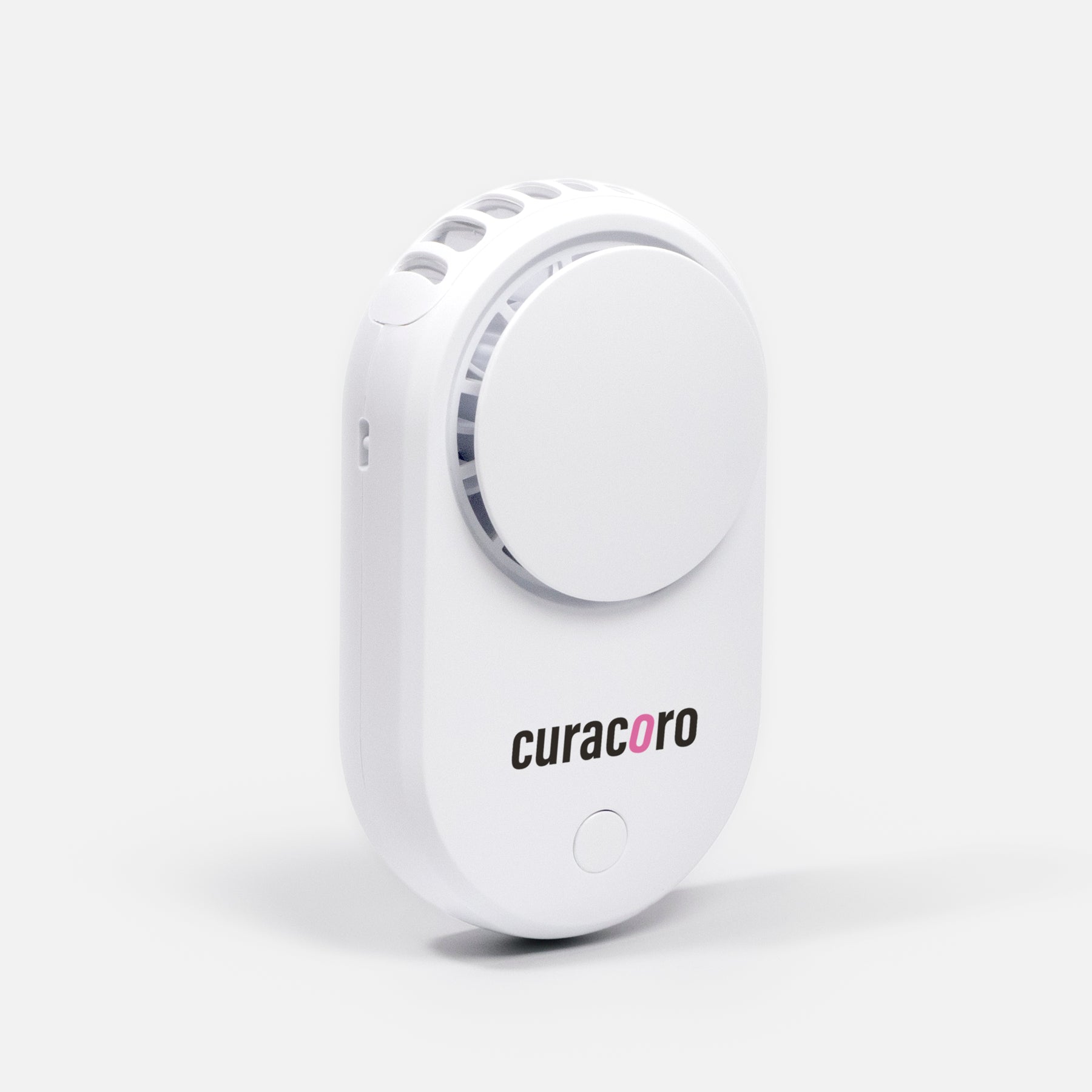 White Bladeless Eyelash Fans on a white background.