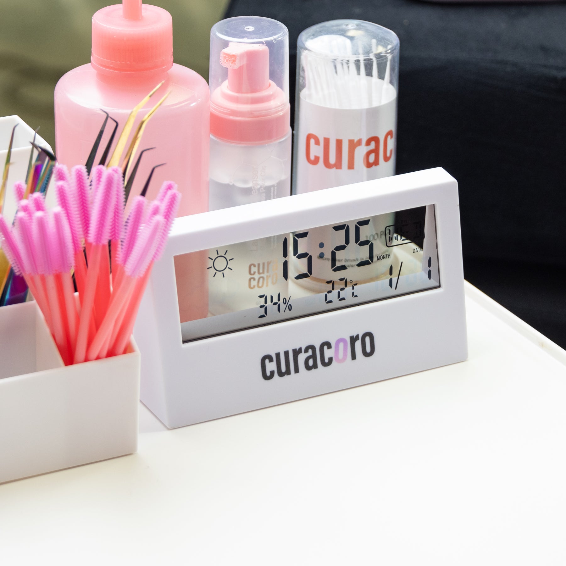 Higrómetro para extensiones de pestañas.