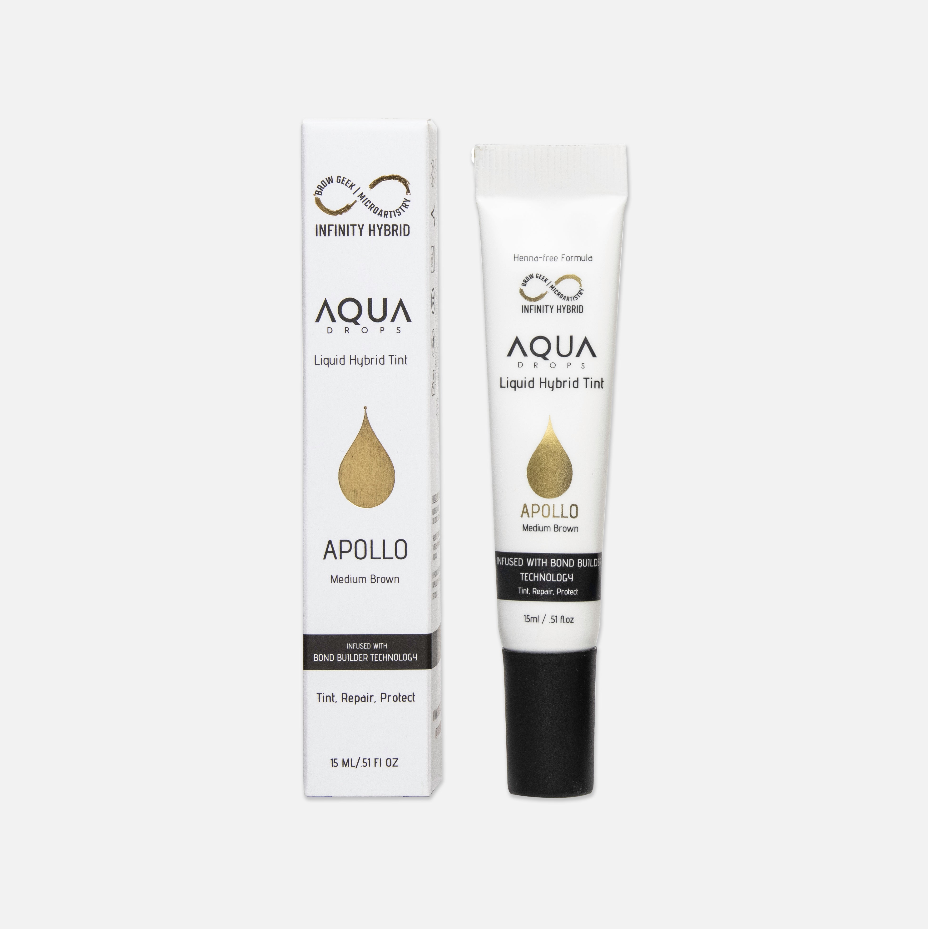 Apollo Liquid Tint Bottle & Box Over White Background