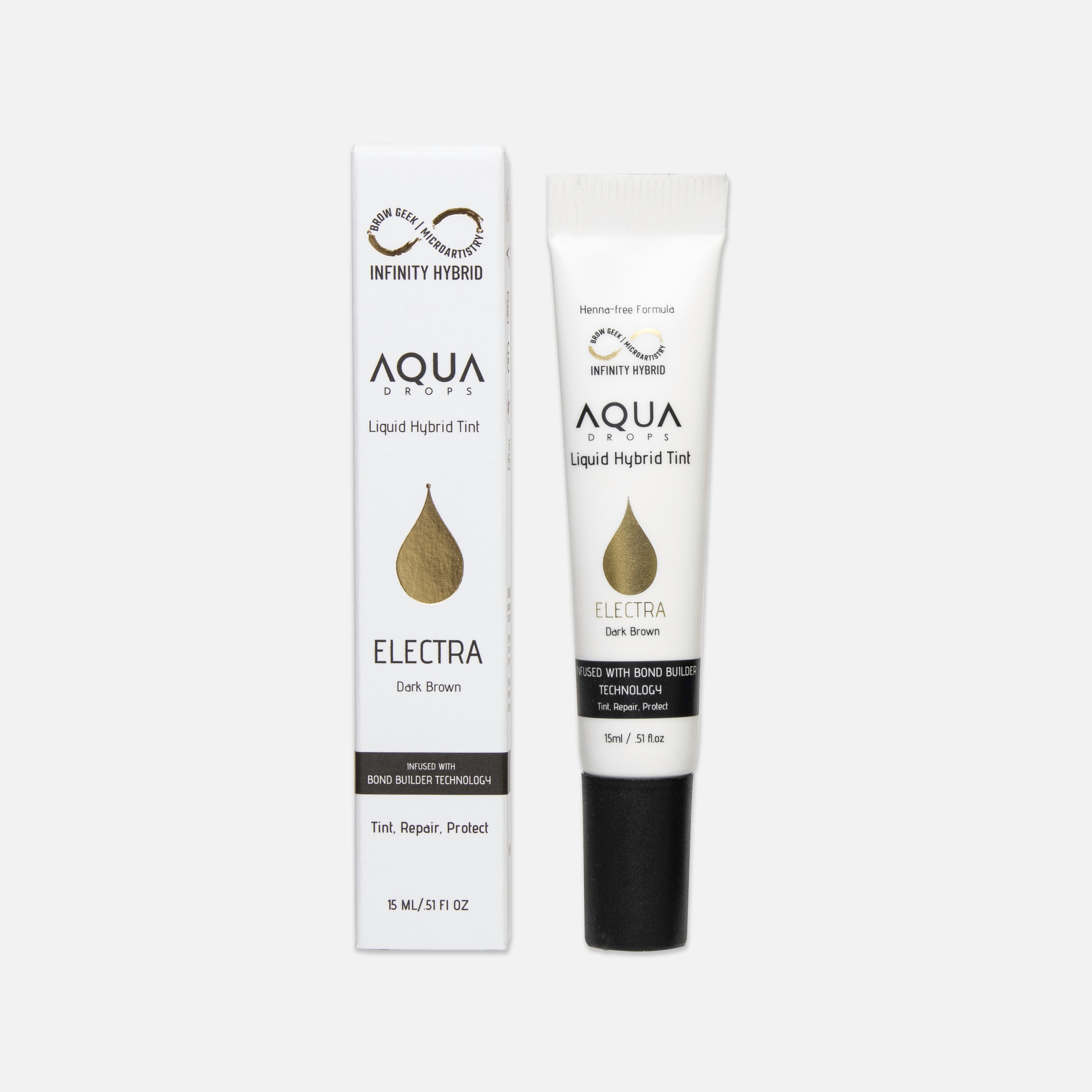Electra Liquid Tint Bottle & Box Over White Background