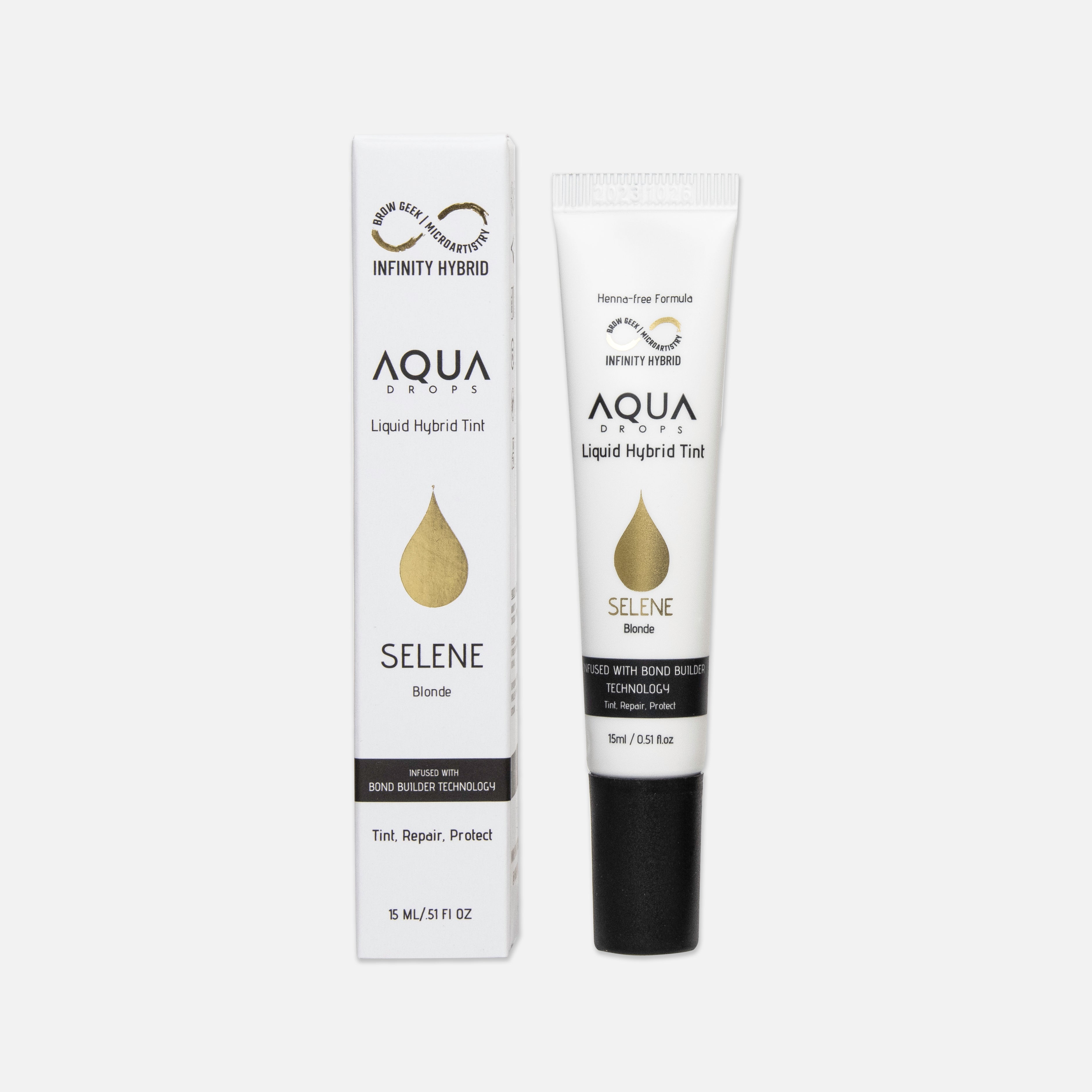 Selene Liquid Tint Bottle & Box Over White Background