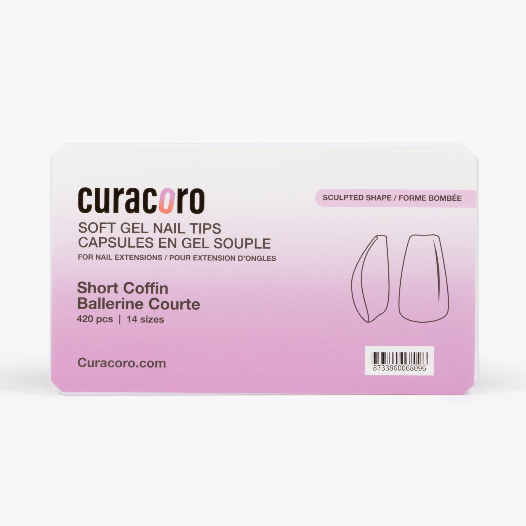 Puntas de gel suaves esculpidas de Curacoro - Ataúd