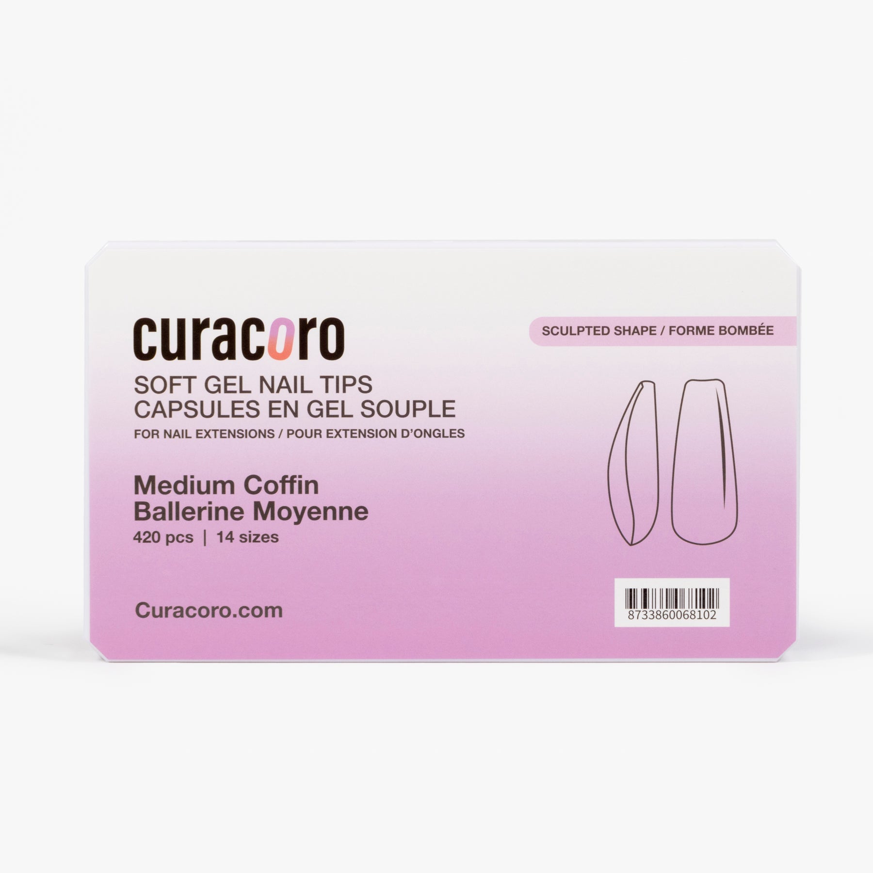 Puntas de gel suaves esculpidas de Curacoro - Ataúd