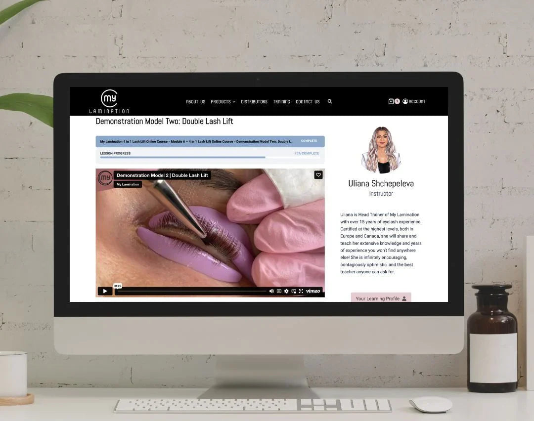 My Lamination Lash Lift and Brow Lamination Online Training Combo (See link in description)