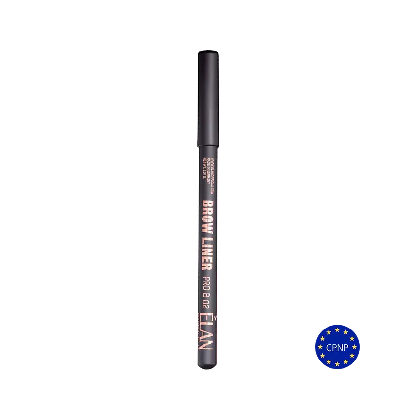 ÉLAN Powder Eyebrow Pencil Brow Liner Pro B02 Dark Brown