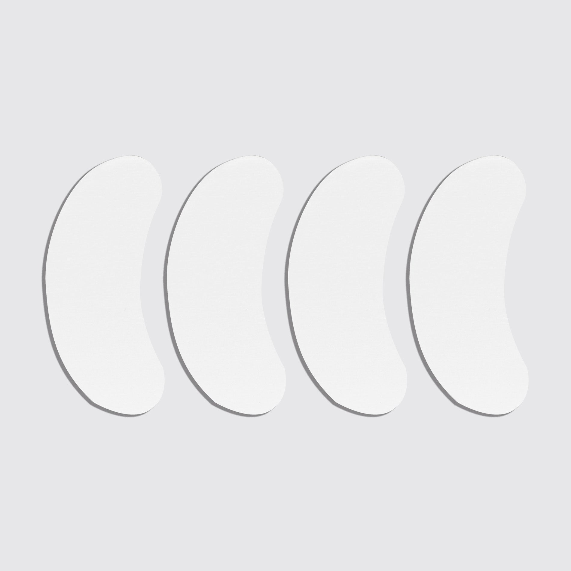 White Bio Gel Eye Pad style 1 displayed on grey background