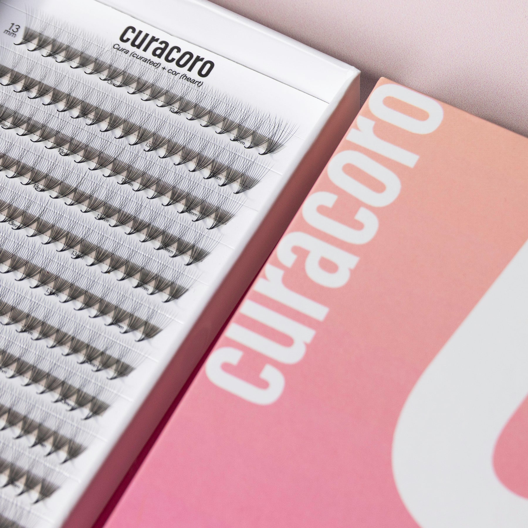 Close up of the Lashfolio fans.