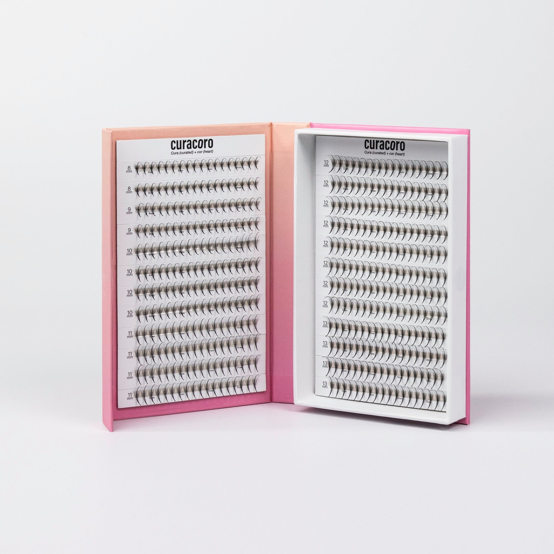 Lashfolio Wispy Spike standing in front of a white background with open case.