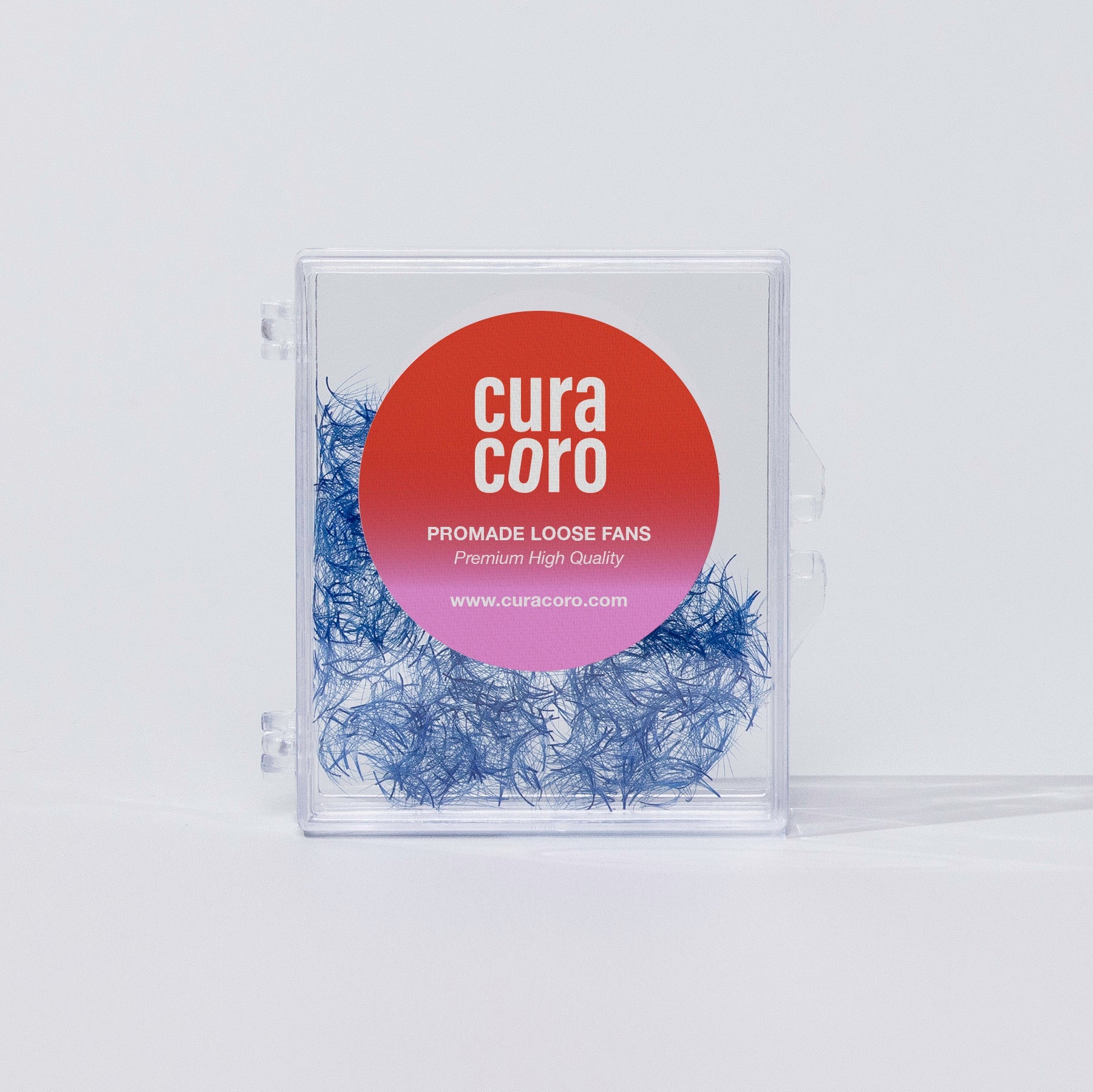 Blue Promade fans loose 5D 0.07 Clear Case Over White Background