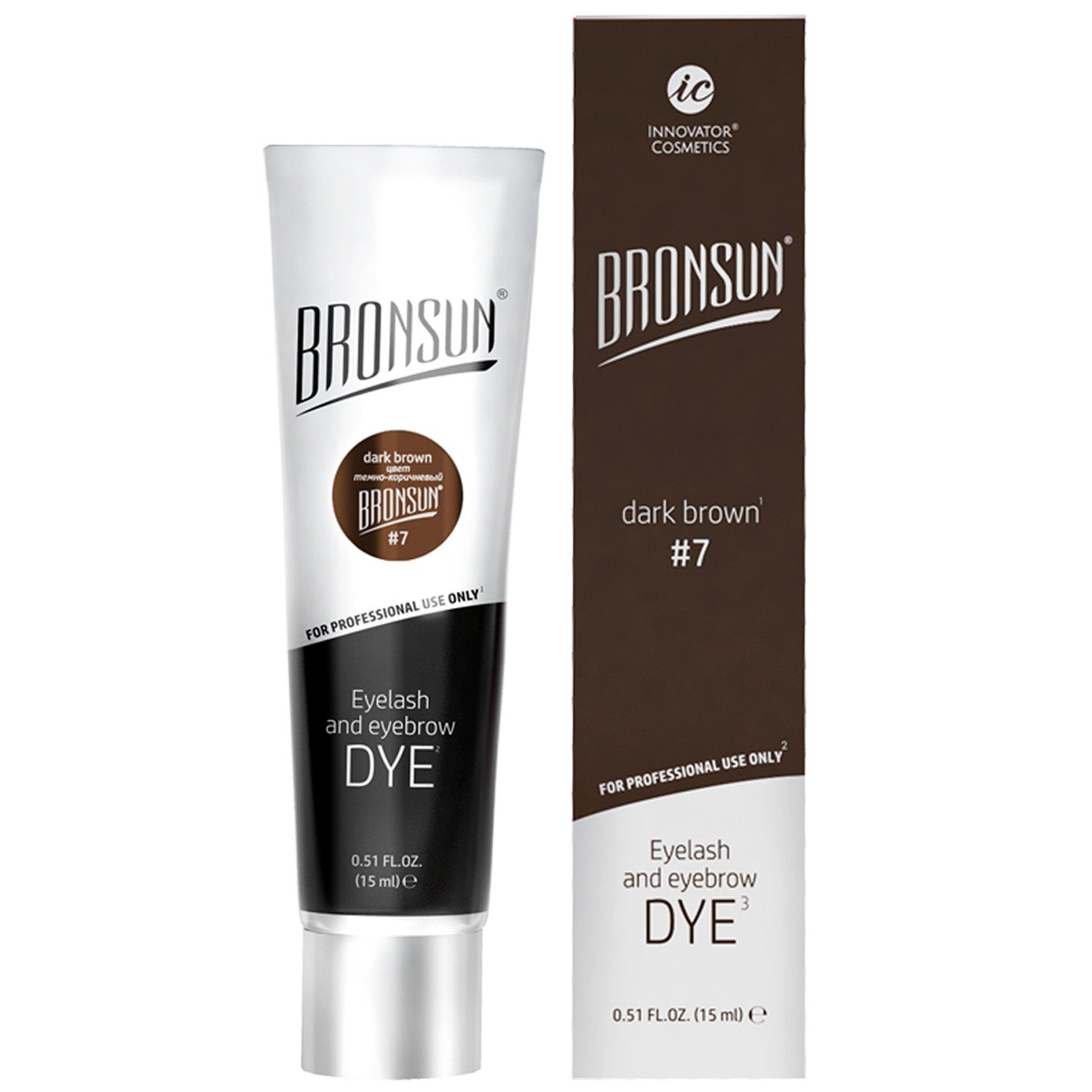 Bronsun Brow and Lash Dye - Dark Brown - product display