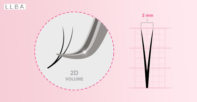 A full guide to 2D eyelash extensions