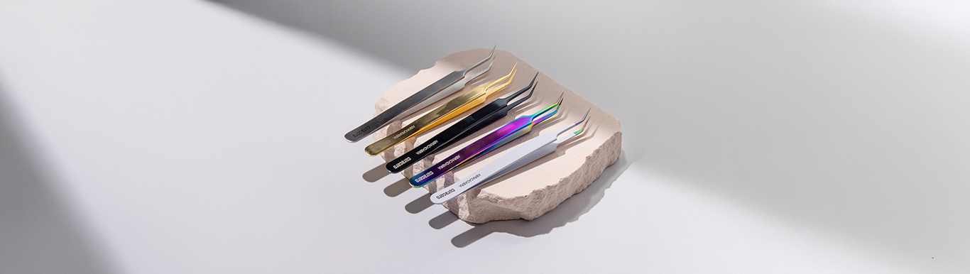 Eyelash extensions Tweezers