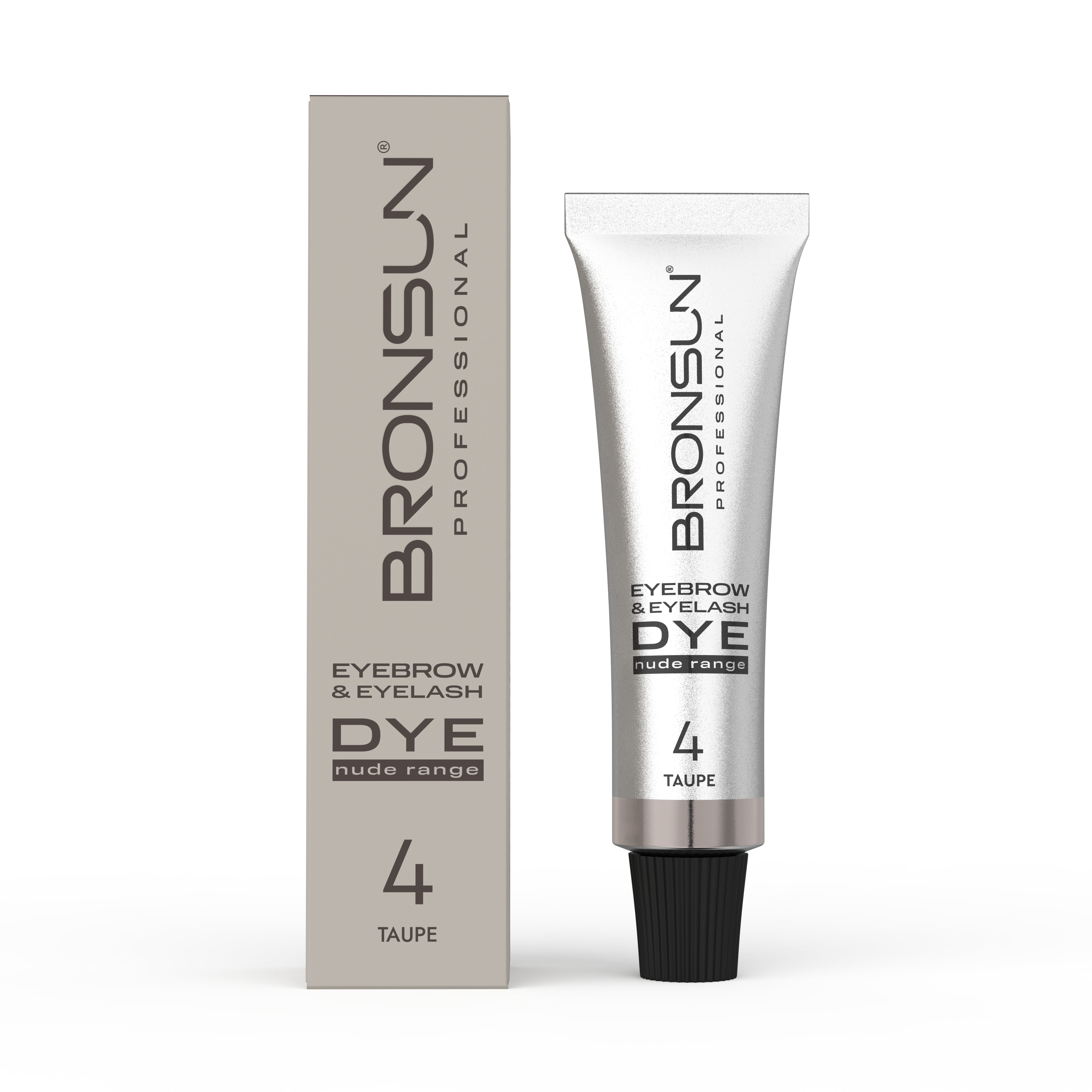 Eyebrow and Eyelash Cream Dye NUDE RANGE BRONSUN taupe 