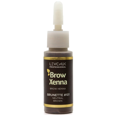 eyebrows tint neutral brown - product display over a white background. 