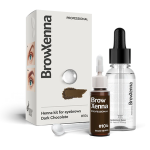 BrowXenna® Henna Kit with Hyaluronic Mixing Base 