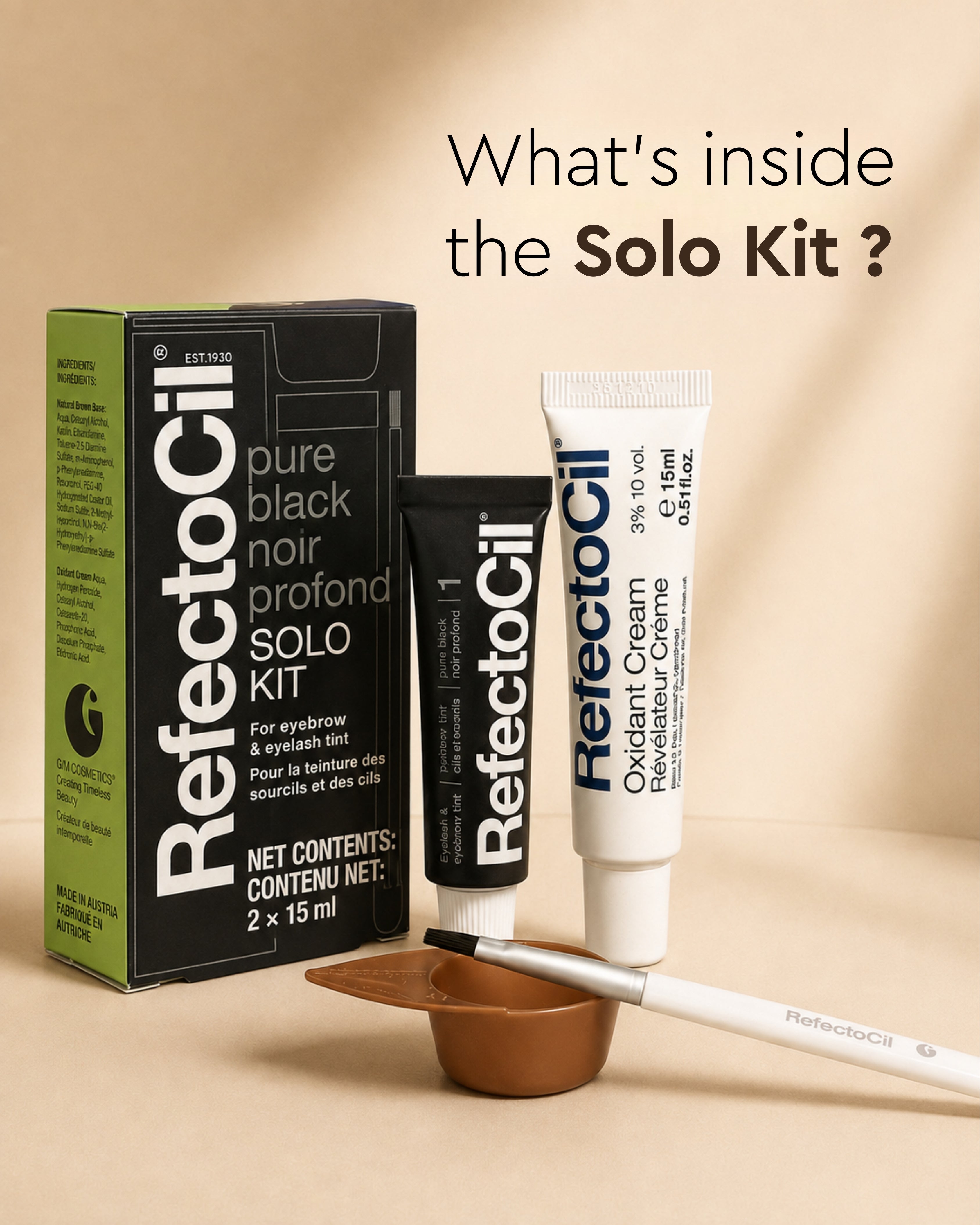 RefectoCil Solo Kit Lash & Brow Tint Starter Kit