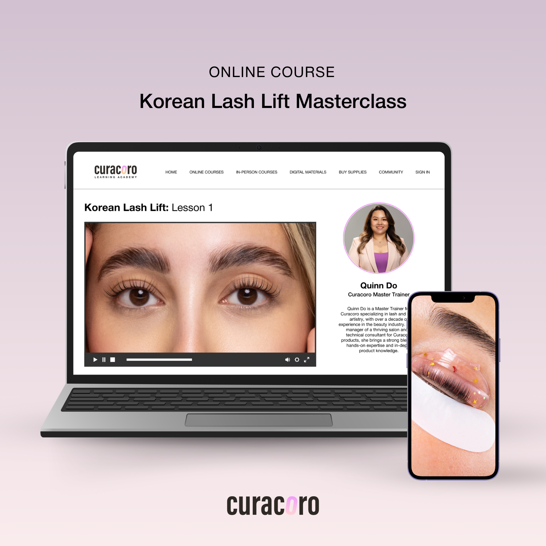 Korean Lash Lift Training | Online Certification | 3 methods (Korean/ Glueless/ Hybrid)