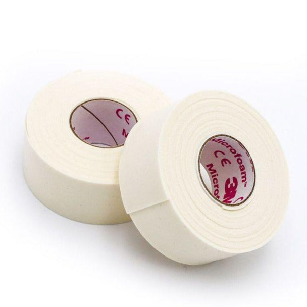 two of 3M Hypoallergenic Foam Tapes on a white background. 