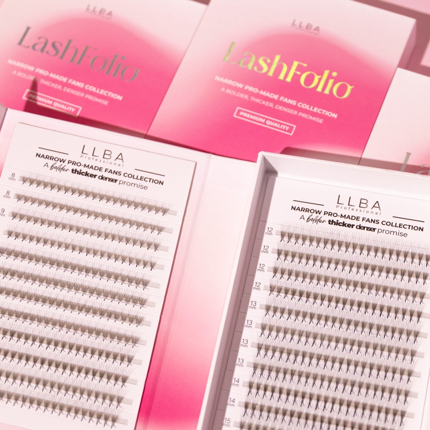 Abanicos LashFolio Promade 5D (curva L) 