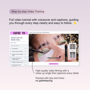 Korean Lash Lift Training | Online Certification | 3 methods (Korean/ Glueless/ Hybrid)