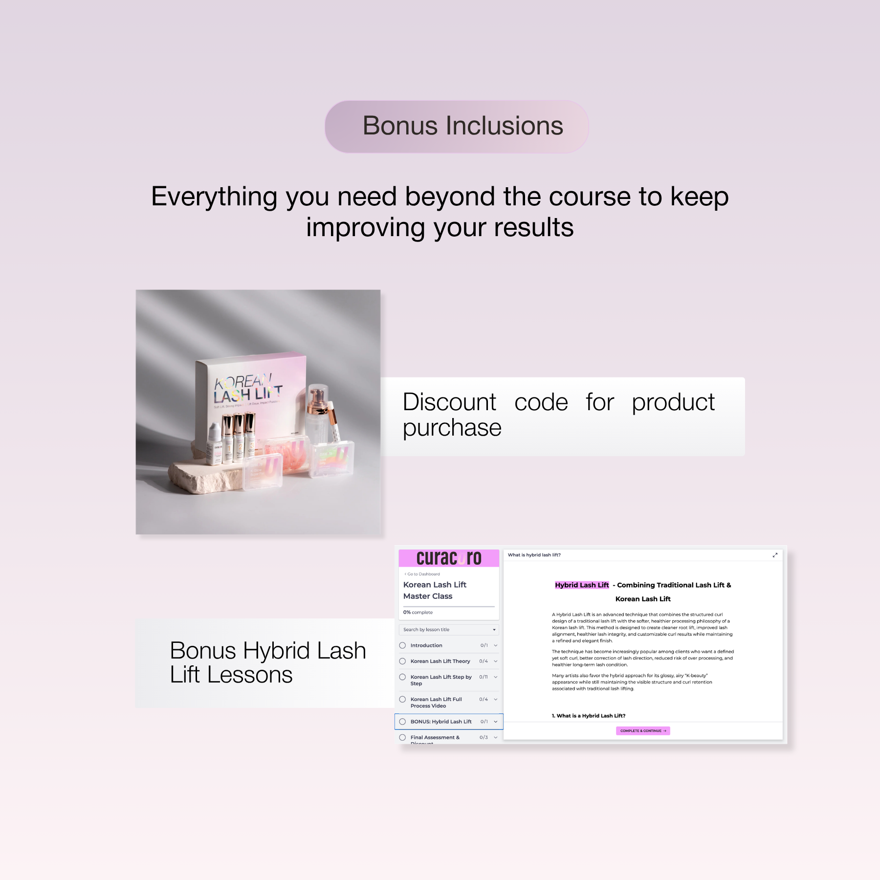 Korean Lash Lift Training | Online Certification | 3 methods (Korean/ Glueless/ Hybrid)