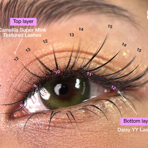 Daisy YY lashes (Textured & Soft-Based Layering)