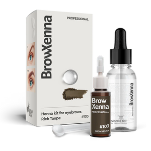 BrowXenna® Henna Kit with Hyaluronic Mixing Base 
