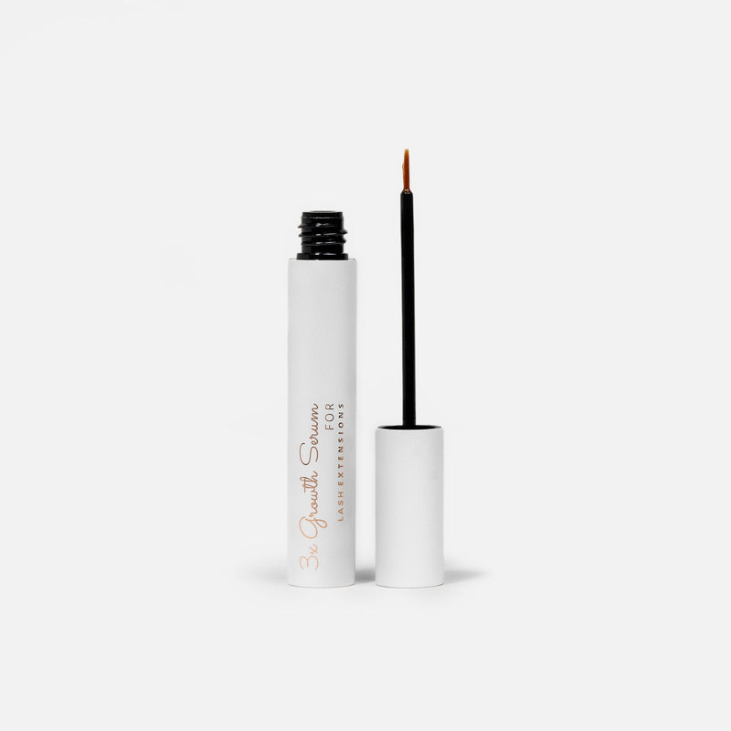 3x Peptide Lash and Brow Growth Serum Product Over White Background