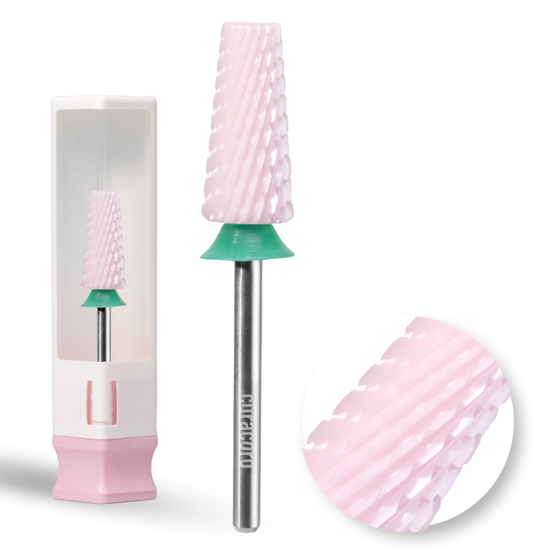 Ceramic Nail Drill Bit - 5in1 – Cross Cut Bit – Coarse, 3/32"