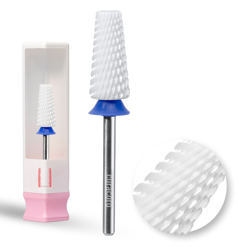 Ceramic Nail Drill Bit - 5in1 - Cross Cut Bit – Medium, 3/32"