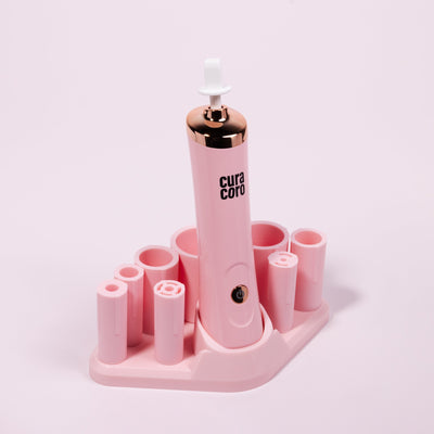 Adhesive Shaker Over Pink Background