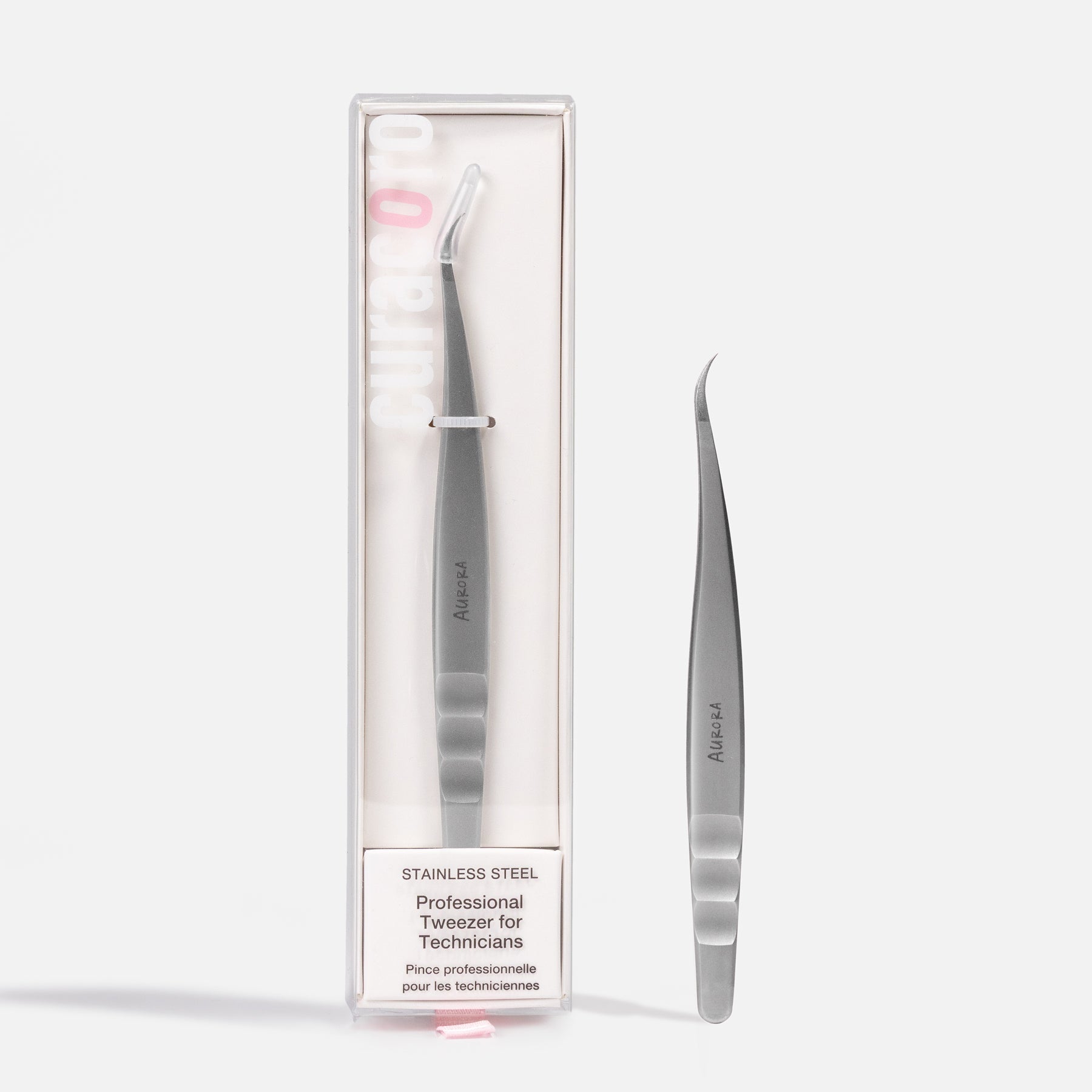 Aurora Fine-Tipped Tweezer – Precision Lash Tool for Anime Spikes | Curacoro