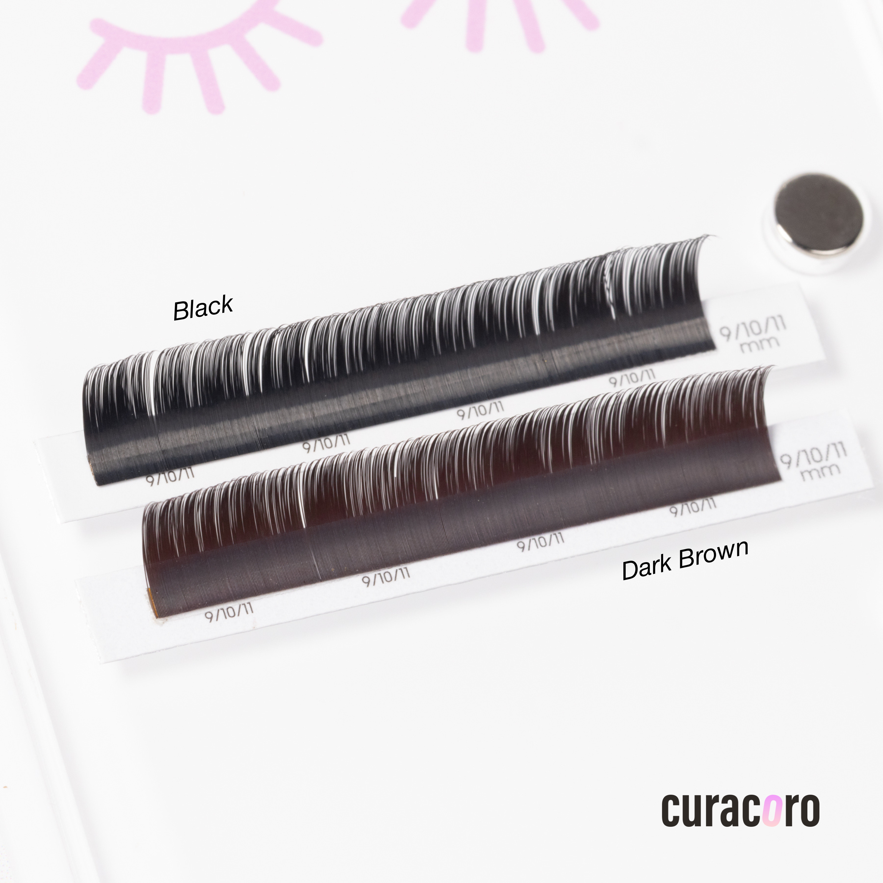 Camellia Super Mink Textured Lashes - Dark Brown 0.07mm