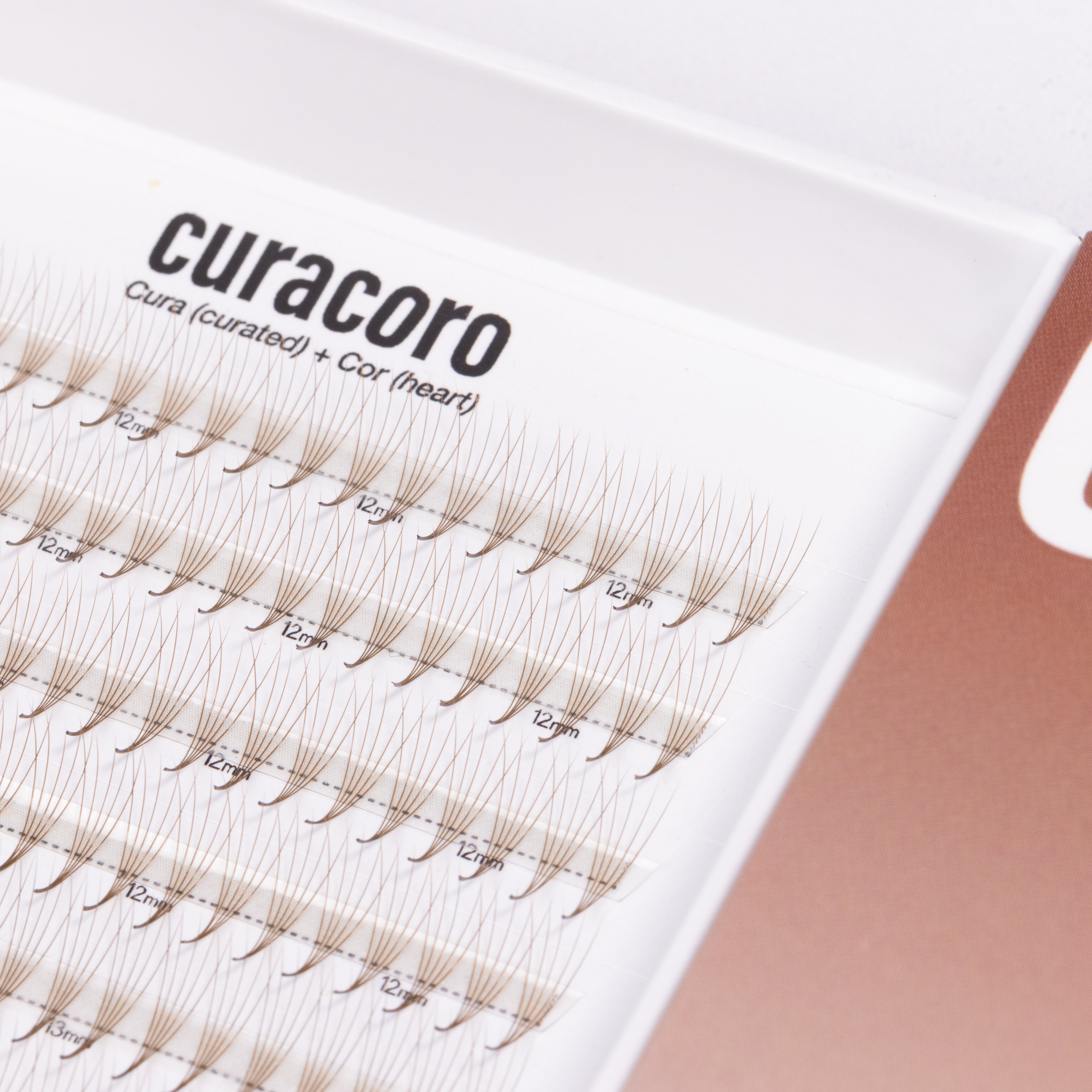 Chocolate Brown Lashfolio Narrow Promade Fans 5D (504 fans)