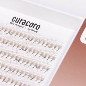 Chocolate Brown Lashfolio Narrow Promade Fans 5D (504 fans)