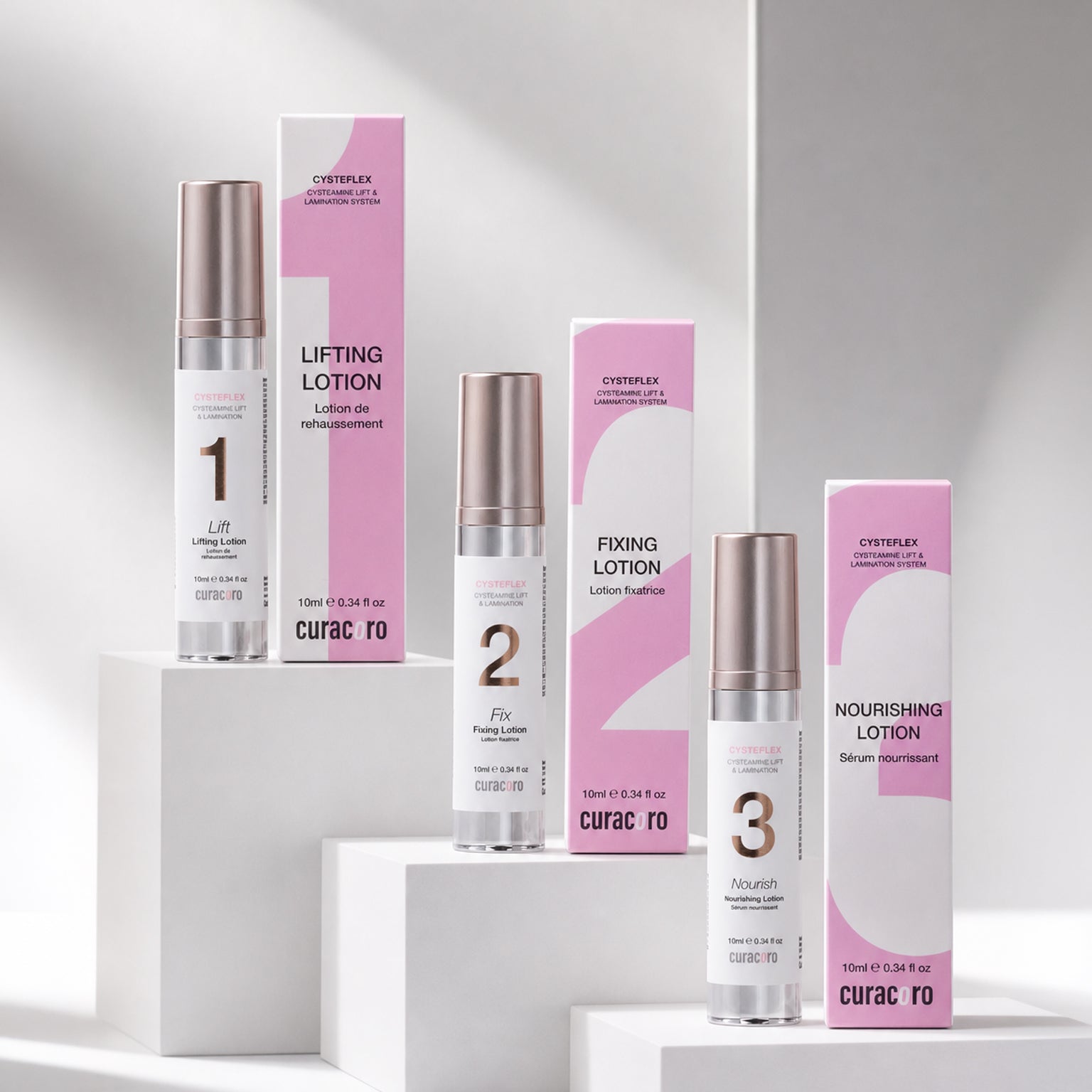 CysteFlex 3 Steps - Cysteamine Lift and Lamination System 5ml/10ml (Updated 2026 Formula)