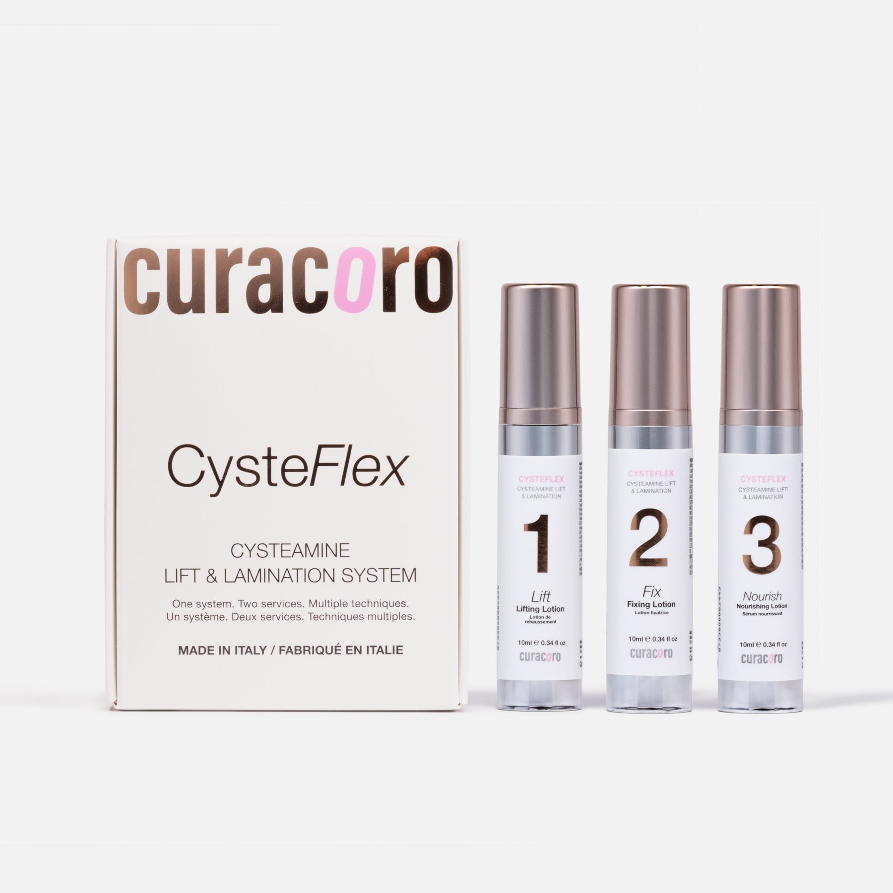 CysteFlex 3 Steps - Cysteamine Lift and Lamination System 5ml/10ml (Updated 2026 Formula)
