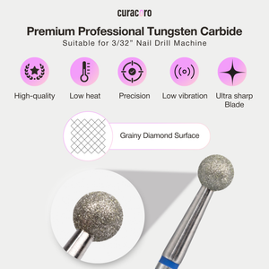 Cuticle Nail Drill Bit – Diamond Bit 4mm (Ball Shape) - Medium/Fine