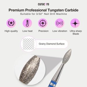 Cuticle Nail Drill Bit – Diamond Bit 2.1×5.7mm (Nib) - Medium/Fine