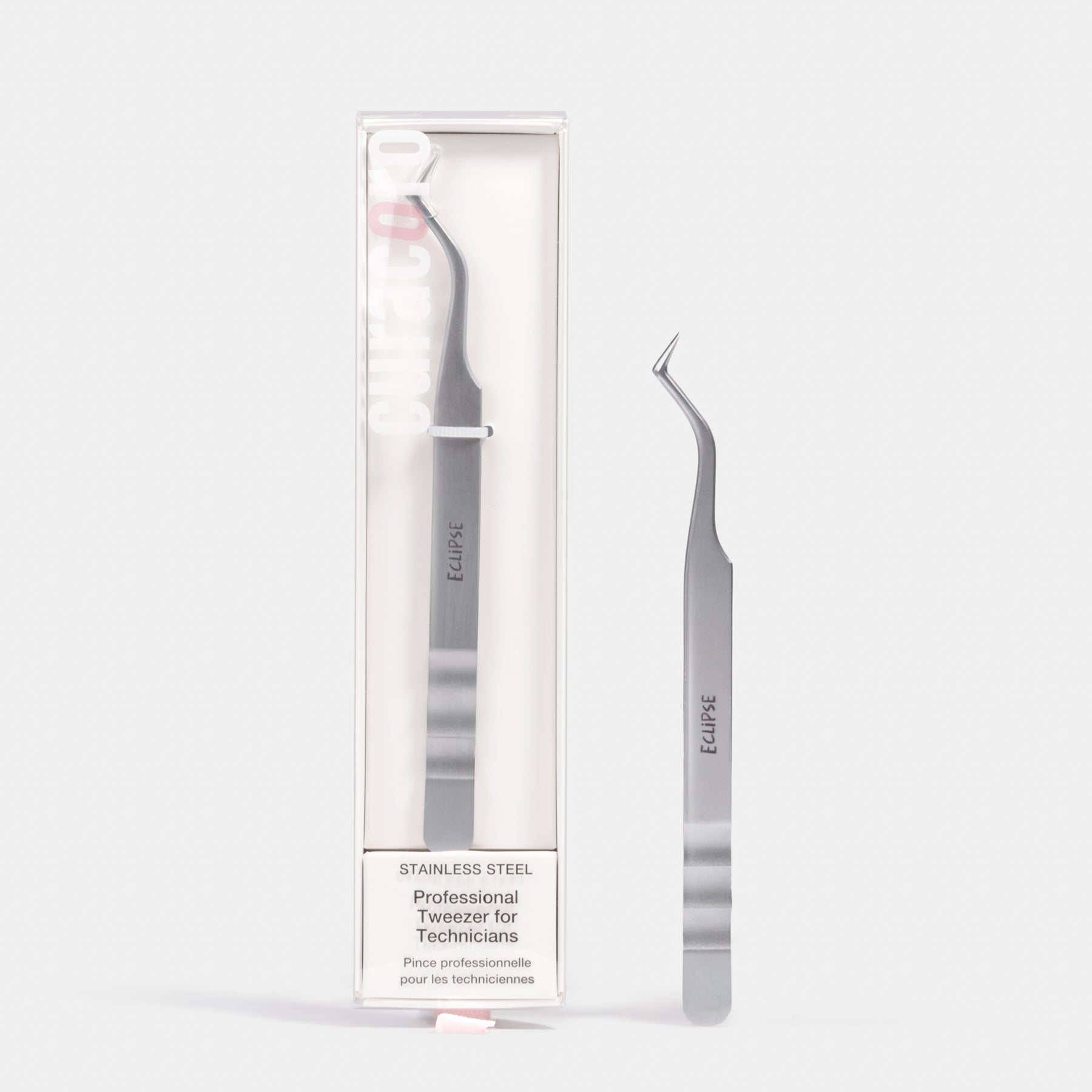 DreamCatcher Slim Boost Tweezer – Light Grip Lash Tweezer | Curacoro