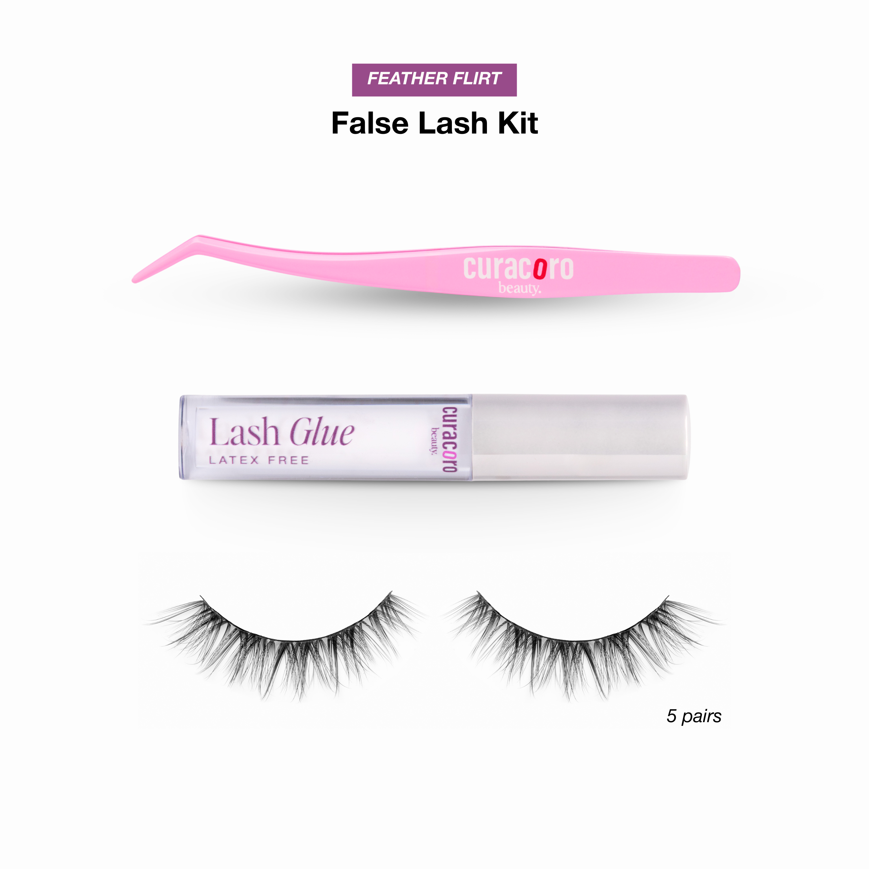 Ultra-light Micro band Strip Lash Kit – Feather Flirt