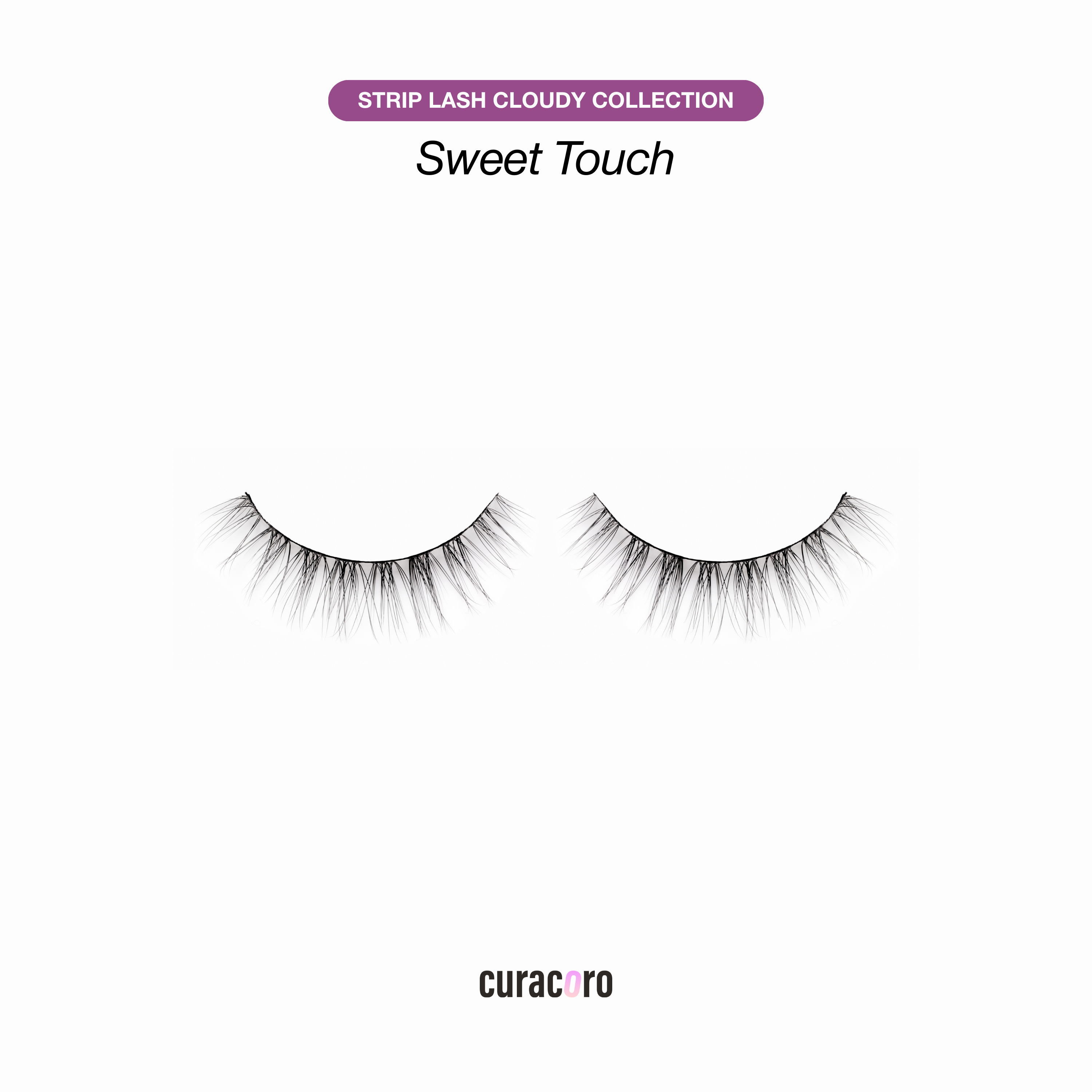 Ultra-light Micro band Strip Lash - Sweet Touch Style (5 pairs)