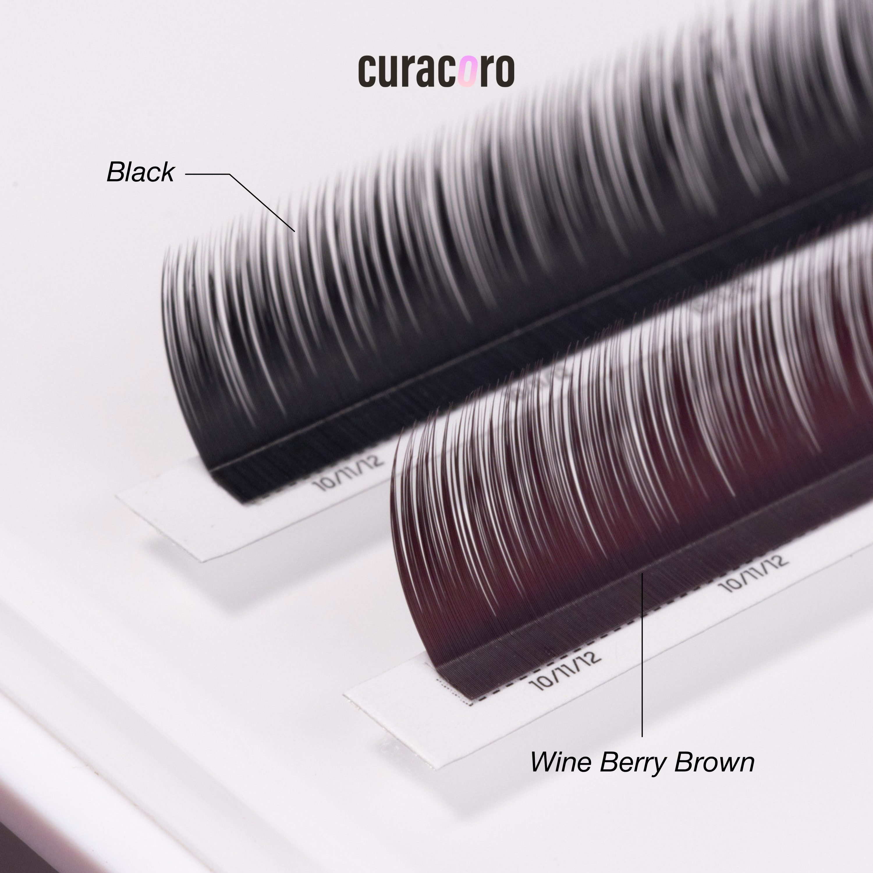 Haute Textured Cashmere Camellia Lashes 0.07 - Wine Berry Brown (Cashmere material)