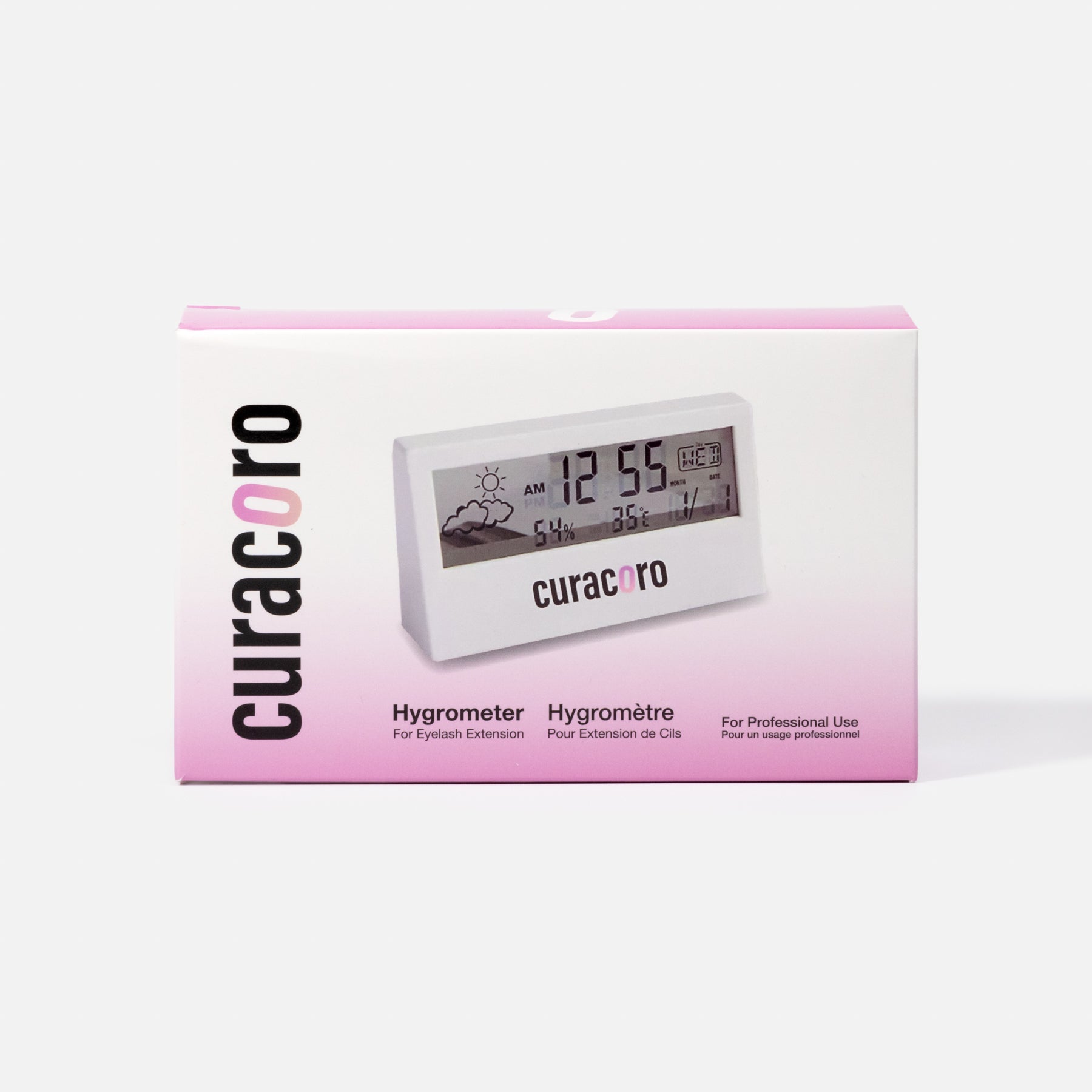 Higrómetro para extensiones de pestañas. 