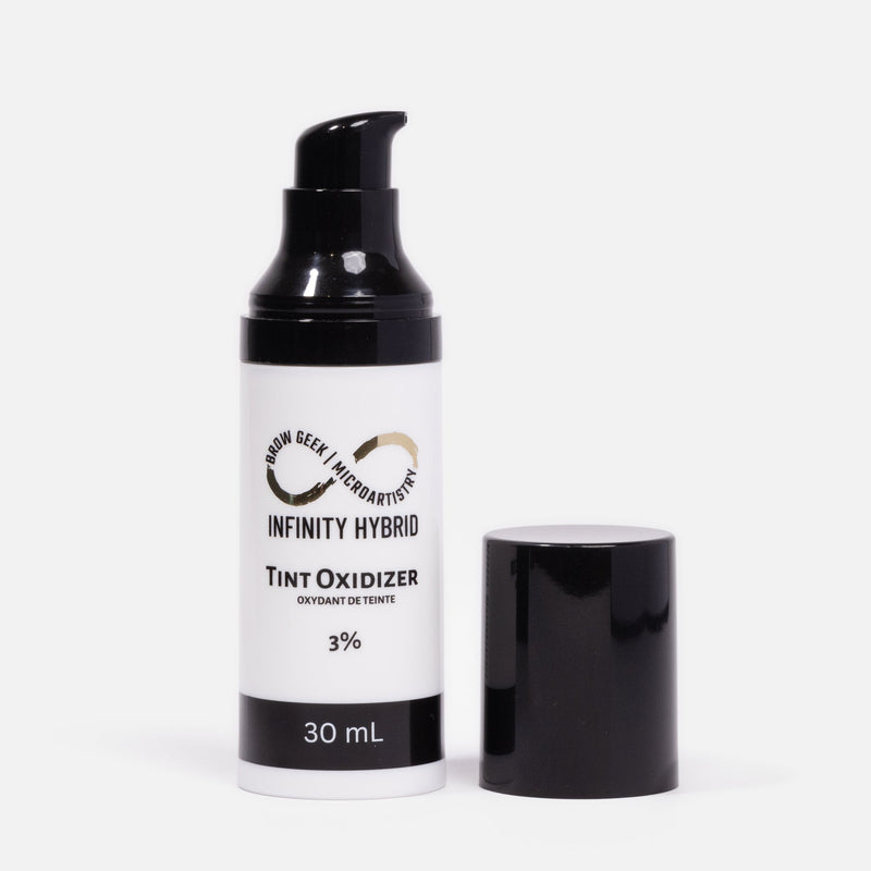 Infinity Hybrid Cream Tint Oxidizer 30ml Bottle Over White Background